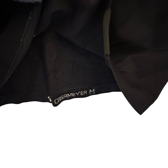 Obermeyer Black Dax Baselayer Stretchy Skiing Long Sleeve Nylon Shirt Size M - Picture 2 of 4